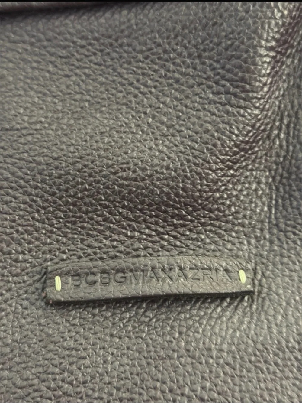 BCBGMaxAzria Deep Plum Leather Shoulder Bag